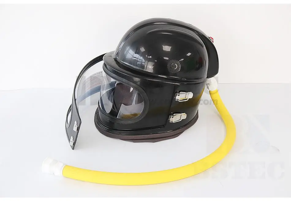 ABS sandblast helmet with breathing hose