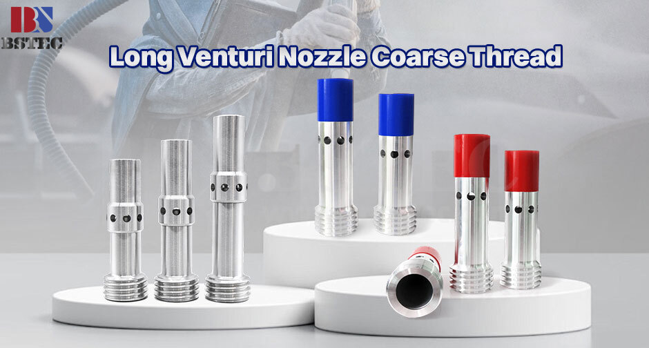 Long Venturi Nozzle Coarse Thread Double Inlets with Al Jacket Long Venturi Nozzle Coarse Thread Double Inlets with Al Jacket