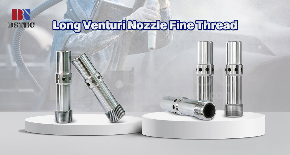 Long Venturi Nozzle Fine Thread Double Inlets with Steel Jacket Long Venturi Nozzle Fine Thread Double Inlets with Steel Jacket
