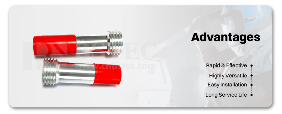 Long Venturi Nozzle Coarse Thread Single Inlet with Al Jacket Long Venturi Nozzle Coarse Thread Single Inlet with Al Jacket